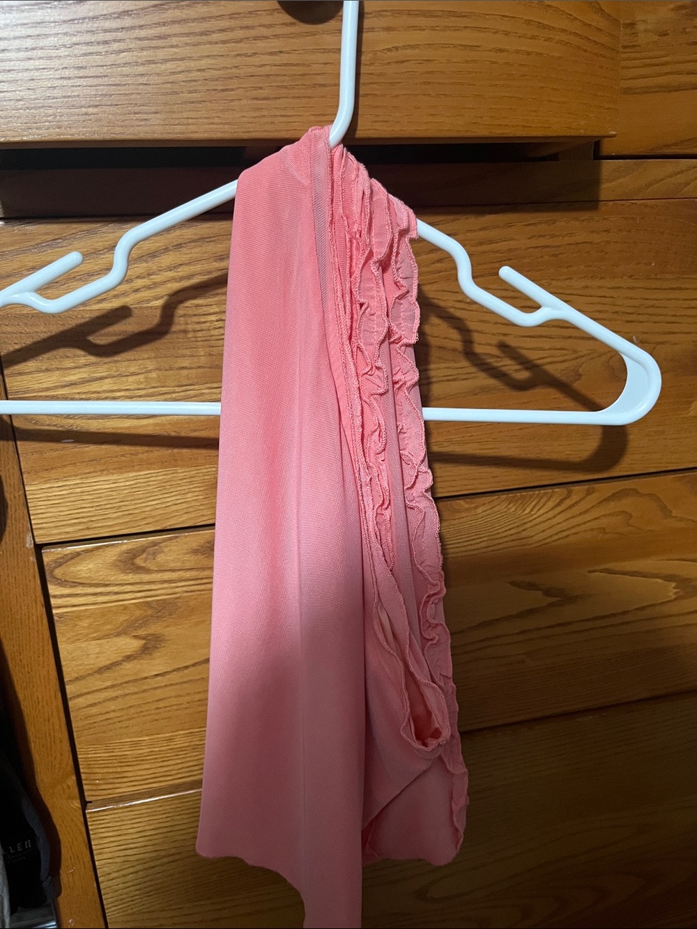 Pink Ruffle Tank Top